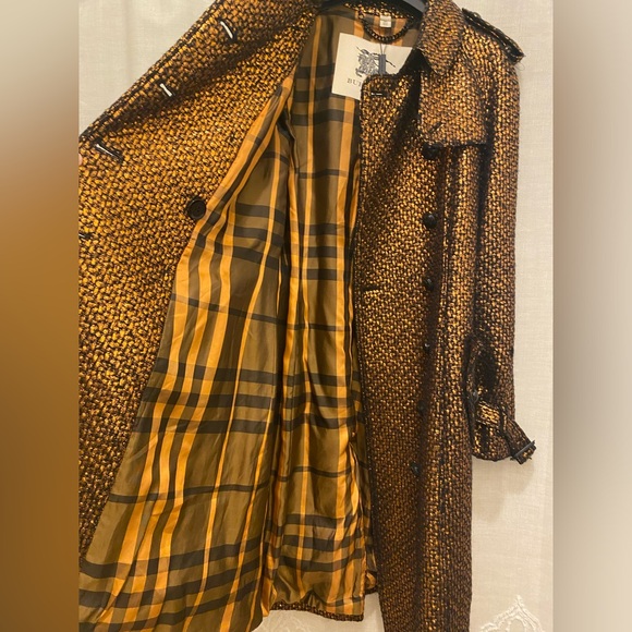 Rare Burberry metallic tweed trench coat - Picture 11 of 13